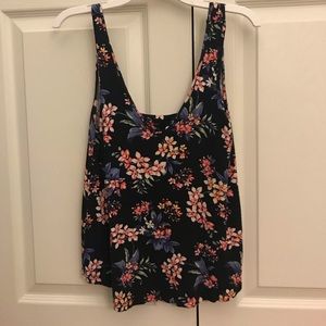 AEO floral tank top